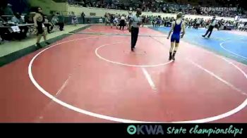 86 lbs Consi Of 8 #2 - Mason Mumford, Noble Takedown Club vs Peyton Butler, Muskogee Wrestling Federation