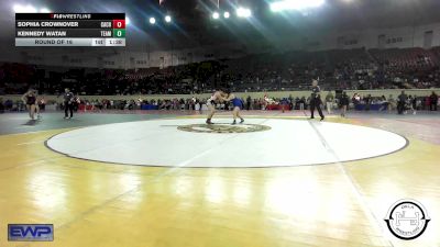 150 lbs Round Of 16 - Sophia Crownover, Cache vs Kennedy Watan, Team Choctaw