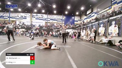 83 lbs Final - Mason McDaniel, Chickasha Youth Wrestling vs Chance King, Team Nomad