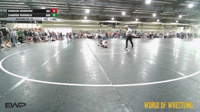 108 lbs Round Of 16 - Karson Wuebker, Sebolt Wrestling Academy vs Camden Runnels, Honey Badgers Wrestling Club
