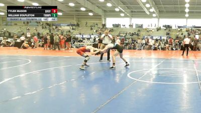 138 lbs Rr Rnd 2 - Tyler Mason, Quest School Of Wrestling Gold - HSB vs William Stapleton, Triumph Maize - HSB