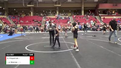 64 lbs Cons. Round 4 - Jakoby Monroe, WR - Topeka Blue Thunder vs Adam Fitzpatrick, Lawrence Elite