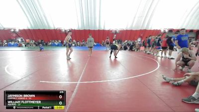 215 lbs Quarters & Wb (16 Team) - William Flottmeyer, Aquinas vs Jaymison Brown, Canton C-Hawks A