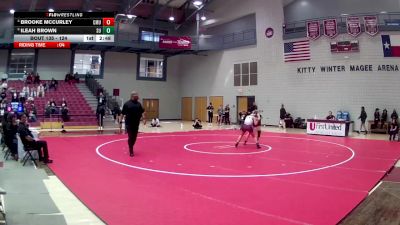 124 lbs Semifinal - Ileah Brown, Schreiner University vs Brooke McCurley, Colorado Mesa University