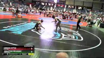 5 lbs Quarterfinal - Sebastian Melendez, Greenbrier vs Jordan Hittle, Eastside