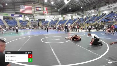 130 lbs Consi Of 8 #2 - Analisya Lopez, Wlv Jr Wrestling vs Chanel Travis, Denver Elite WC