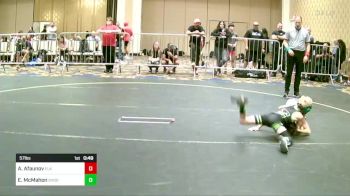 57 lbs Consi Of 8 #2 - Adlan Afaunov, Elk Grove Wr Ac vs Easton McMahon, Shootbox WC