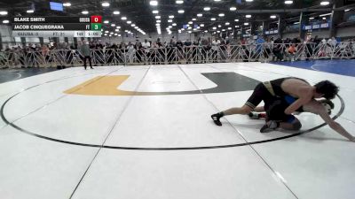 132 lbs Rr Rnd 1 - Blake Smith, Ground Up USA (BLUE) - HSB vs Jacob Cinquegrana, Filipe Trained Wrestling Academy - HSB