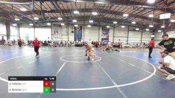 120 lbs Rr Rnd 2 - Jake Infante, North Hunterdon Wrestling Club vs Joey Rizzuto, Brady Strong Blue