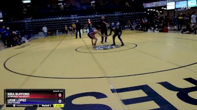 123 lbs Semifinal - Lexie Lopez, Unattached vs Kira Bufford, Schreiner University