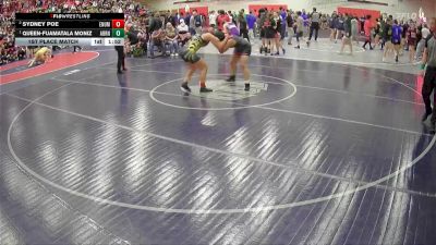 190 lbs 1st Place Match - Queen-Fuamatala Moniz, Auburn vs Sydney Poe, Enumclaw