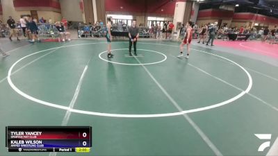 110 lbs Round 2 - Tyler Yancey, Spartan Mat Club vs Kaleb Wilson, Amped Wrestling Club