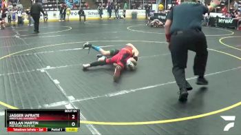 75 lbs Quarterfinal - Jagger Iafrate, Wrestling University vs Kellan Martin, Pine River Youth WC