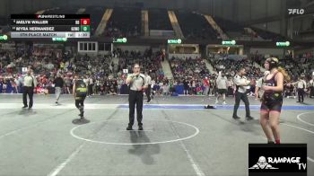 165 lbs 5th Place Match - Jaelyn Waller, Red Devil vs Myra Hernandez, Garden City Wrestling Club