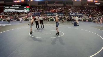 D 1 113 lbs Cons. Round 2 - Isaiah Harris, Slidell vs Colin Waguespack, Covington