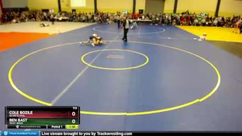 113 lbs Champ. Round 2 - Ben Bast, West Bend vs Cole Bozile, Oconto Fall