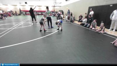 53 lbs Quarterfinal - Blake Owen, Ferndale Force Wrestling Club vs Saber Paddock, NWWC