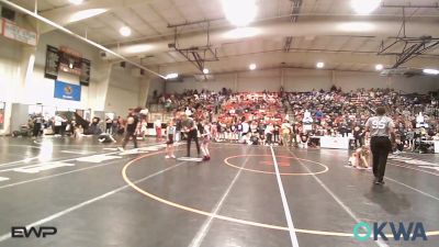 62 lbs Consolation - Delilah Stark, Tiger Trained Wrestling vs Kynslee Church, Team Tulsa Wrestling Club