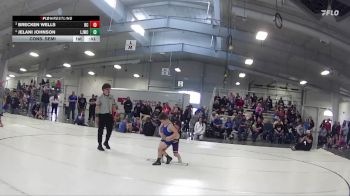 35 lbs Cons. Semi - JeLani Johnson, Little Jays Wrestling Club vs Brecken Wells, Battle Creek