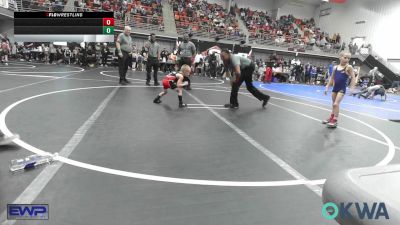 43 lbs Quarterfinal - Miles Sanders, Team Tulsa Wrestling Club vs JD Baker, Hilldale Youth Wrestling Club