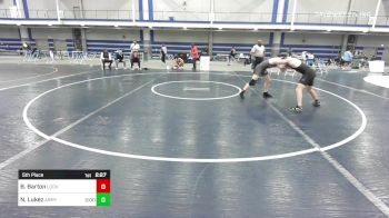 157 lbs 5th Place - Ben Barton, Lock Haven University vs Nate Lukez, Army-West Point
