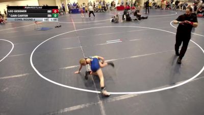 10U - 77 lbs Cons. Round 4 - Leo Gessner, Hastings Wrestling Club vs Cain Carter, Blaine Wrestling Association
