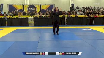 Joshua Lee Fan vs Jeremiah Raymond Davis 2024 World IBJJF Jiu-Jitsu No-Gi Championship