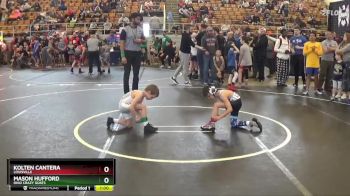 50 lbs Cons. Round 3 - Mason Hufford, Ohio Crazy Goats vs Kolten Cantera, Louisville