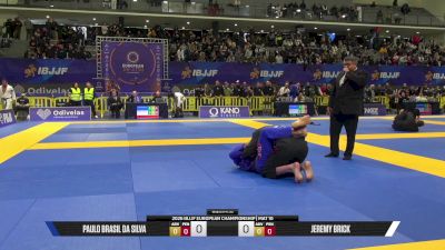 Jeremy Brick vs Paulo Brasil Da Silva 2026 European Jiu-Jitsu IBJJF Championship