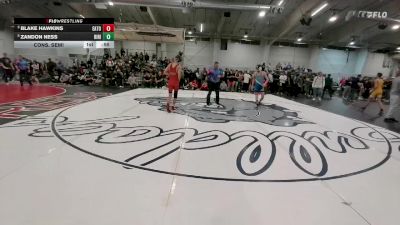 120 lbs Cons. Semi - Blake Hawkins, Eaton vs Zandon Ness, Riverdale Ridge