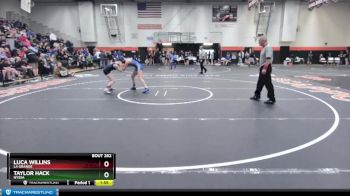 125 lbs Cons. Round 3 - Taylor Hack, Nyssa vs Luca Willins, La Grande
