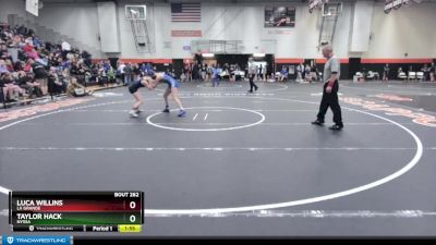 125 lbs Cons. Round 3 - Taylor Hack, Nyssa vs Luca Willins, La Grande