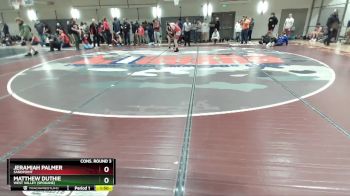 195 lbs Cons. Round 3 - Jeramiah Palmer, Sandpoint vs Matthew Duthie, West Valley (Spokane)