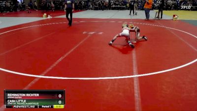57 lbs 5th Place Match - Remington Richter, Grand Rapids vs Cash Little, STMA (St. Michael/Albertville)