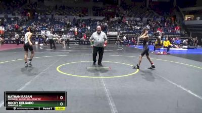 100 lbs Cons. Round 3 - Nathan Raban, Southern Illinois Bulldogs WC vs Rocky Delgado, Yorkville WC