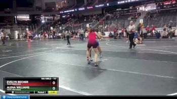 117 lbs Champ. Round 2 - Evelyn Becher, Team Nebraska vs Alena Williams, Team Arkansas