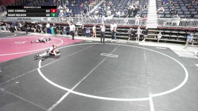 55 lbs 5th Place - Aric Correll, Beef Lab vs Nash Nelson, Riverton USAW