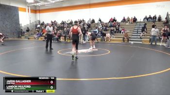 106 lbs Round 2 - Jaedn Gallagher, Linn-Mar vs Landon Mulford, Prairie, Cedar Rapids