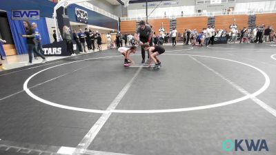 52-55 lbs Quarterfinal - Breckon Milburn, Powerhouse vs Avery Rosas, OKC Saints Wrestling