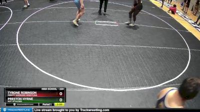 220 lbs Round 5 - Preston Hyrne, Not Attached vs Tyrone Robinson, Mighty Warriors Wrestling