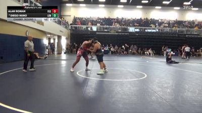 285 lbs Champ. Round 1 - Alan Roman, Fresno City College vs Diego Nuno, Lemoore College