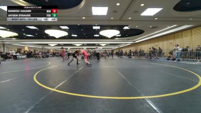 120 lbs Consi Of 8 #1 - Maddox Hazard, High Desert WC vs Jayden Strauss, Texas