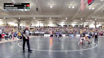 AA 144 lbs Cons. Round 3 - Cruz Pryor, Nolensville High School vs Brandon Harris, Bradley Central High School