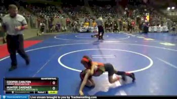 46 lbs Quarterfinal - Cooper Carlton, Cowboy Wrestling Club vs Hunter Gardner, Comanche Bad Boyz Wrestling Cl