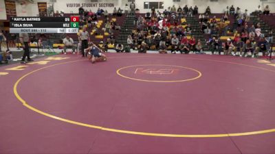 110 lbs 1st Place Match - Kayla Batres, Green Farms Academy vs Isla Silva, Mt. Lebanon