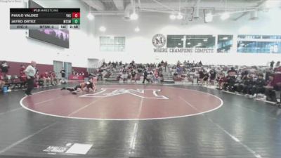 125 lbs Round 2 (6 Team) - Paulo Valdez, Victor Valley College vs Jayro Ortez, Mt. SAC (Maroon)