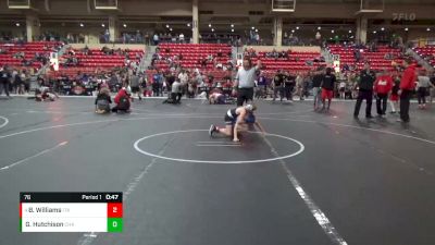 76 lbs Cons. Round 4 - Brantley Williams, Triumph vs Gabriel Hutchison, Chanute