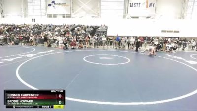 131 lbs Champ. Round 2 - Conner Carpenter, South Lewis Wrestling Club vs Brodie Howard, SV Saber Den Wrestling Club