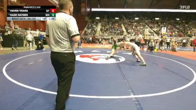 2A-120 lbs Semifinal - Kade Haynes, Moorcroft vs Haven Vrana, Upton