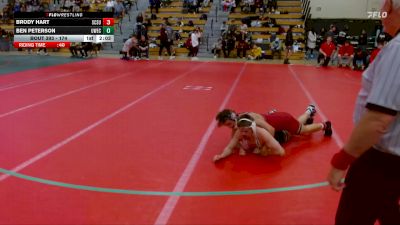 174 lbs Cons. Round 4 - Ben Peterson, UW-Eau Claire vs Brody Hart, Saint Cloud State